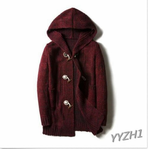knitted casual hoodies cardigan coat